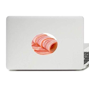 Imagem de Rolo de cordeiro com textura de alimentos de carne crua emblema de vinil adesivo para laptop