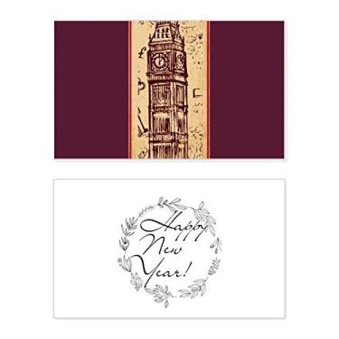 Imagem de Big Ben England Landmark Flag Mark Pattern New Year Festival Greeting Card Bless Message Gift