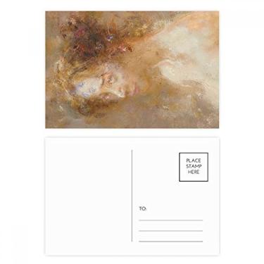 Imagem de Cartão postal Side Beauty XJJ pintura a óleo conjunto de cartões postais de aniversário cartão de agradecimento
