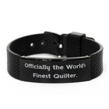 Imagem de Pulseira de malha de tubarão preto, oficialmente a melhor colcha do mundo, presentes de sarcasmo para colegas de trabalho