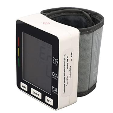 Imagem de Monitor de Pressão Arterial Digital, Memória de Vários Usuários Grande Tela LED Inteligente Compacto Monitor de Pressão Arterial de Pulso Automático para Casa para Adultos
