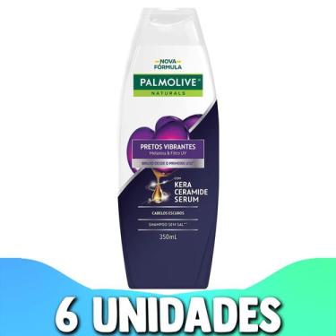 Imagem de Shampoo Palmolive Naturals Pretos Vibrantes 350ml Kit 6 Unidades - Col