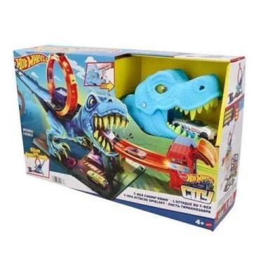 Hot Wheels Pista Lançador De Dinossauro GVF42 - Mattel - Pistas de