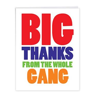 Imagem de NW-JUMBO-THANKYOU-ESPECIFIC, Big Thanks From The Gang Thank You Card J6887TYG-US
