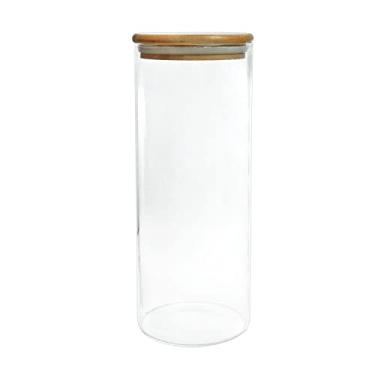 Imagem de Pote de Vidro com Tampa de Bambu de 1.700ml