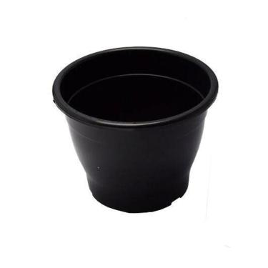 Imagem de 50 Vasos Pote 19 Preto Plástico Para Plantas Mudas 2,5L