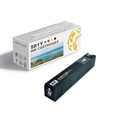 Imagem de 981Y Cartuchos De Tinta De Alto Rendimento, Compatíveis Para HP 981Y BK C M Y Cartuchos De Tinta, Trabalho Para HP PageWide Enleprise X556DN 586DN 586F 586Z 556XH black