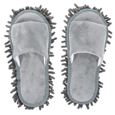 Imagem de CALLARON Chinelos De Esfregão 1 Par De Chinelos De Microfibra Laváveis Sapatos Engraçados De Esfregão Chinelos Para Tirar O Pó Ferramenta De Limpeza Para Tirar O Pó Do Chão Para Mulheres