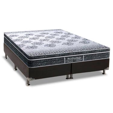 Imagem de  Cama Box Queen: Colchão Molas Ensacadas Probel MasterPocket ProDormir Springs + Base CRC Courano Black(158x198)