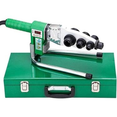 Imagem de Soldador de fusão de tubo, soldador de fusão de soquete portátil 1600w ppr pe pp pvc tubo kit de soldagem de máquina de soldador de plástico