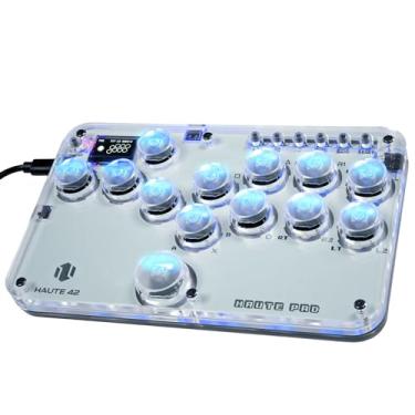 Imagem de Sehawei Haute42 Arcade Stick 13Keys All-Button Gamerfinger with Custom RGB & Turbo Functions,Arcade Controller Street Fight for PC/Ps3/Ps4/Switch/Steam Game Keyboard-Supports Hot Swap & SOCD