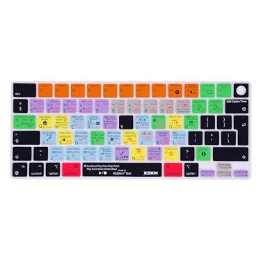 Imagem de XSKN Capa de teclado de silicone Ableton Live Shortcuts versão UE para Apple M2 M3 Chip MacBook Air 13,6 polegadas (A2681 A3113) 15,3 polegadas (A2941 A3114) com Touch ID