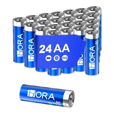 Imagem de Pilhas AA 1Hora 1.5V Pacote com 24 Unidades Bateria Alcalina