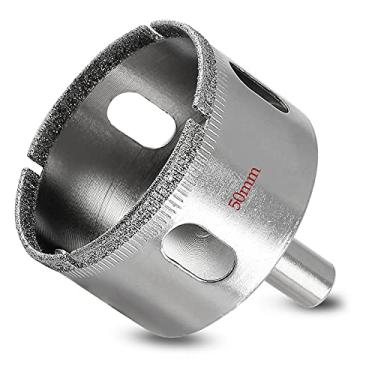 Imagem de Luomorgo Serra de furo de diamante de 50 mm/2 polegadas, profundidade de corte de 2,8 cm para vidro, cerâmica, mármore, porcelana, azulejo, granito, quartzo, pedra preciosa