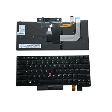 Imagem de Substituição de teclado para Lenovo IBM ThinkPad: teclado retroiluminado para laptop T470 T480 A475 A485 para 01AX569 01AX487 SN20L72890 SN20L72849 01AX528, não serve para layout T470S T480S US