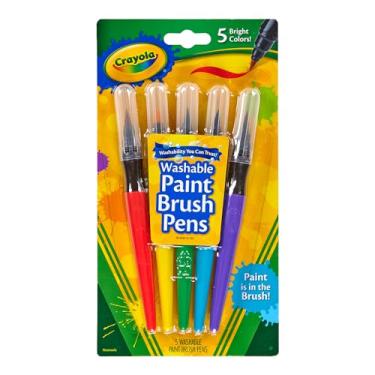 Imagem de Crayola Washable Paint Brush Pens, No Drip, Kids Paint Set, Stocking Stuffers, Gift, 5 Count