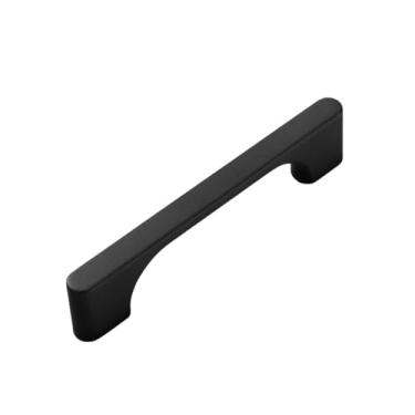 Imagem de Puxadores simples de ferragens para móveis, puxadores pretos para porta de armário, botões de gaveta de liga de zinco, puxadores de armário, areia preta 192mm