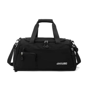 Imagem de Bolsa mala de Viagem Esportiva Feminina Rosa, Ideal para Academia, Praia e Viagens (preto)