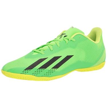 Imagem de adidas Tênis de futebol unissex adulto X Speedportal.4, Verde solar/vermelho solar/amarelo solar, 6.5 Women/12.5 Men