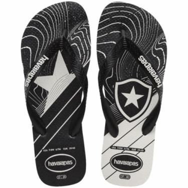 Imagem de Chinelo Havaianas Infantil Top Times Botafogo Unissex (Branco, BR, Criança de 4 a 8 anos, Faixa Numérico, M, 31, 32)