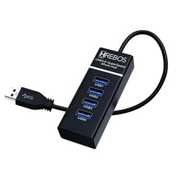 Imagem de Adaptador Hub USB 3.0 Notebook e PC 4 Portas Super Rápido
