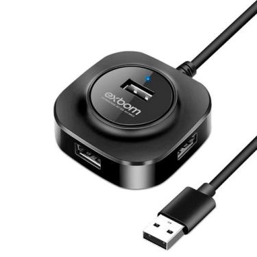 Imagem de HUB USB com 4 Portas USB 2.0 480 Mbps UH-24 Exbom