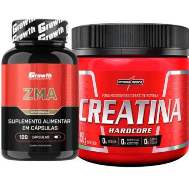 Imagem de Zma 120 Caps Growth + Creatina Pura 150g IntegralMedica