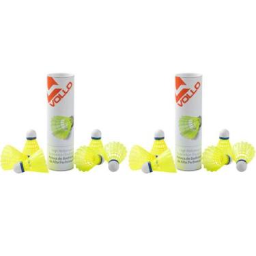 Imagem de Kit 12 Unidades de Petecas Esportiva Badminton Leve Resistente Feita d