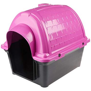 Imagem de Furacão Pet Iglu Casinha de Plástico para Cães, Rosa, 3