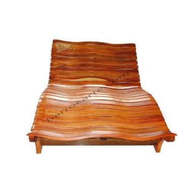 Imagem de Espreguiçadeira Casal Disparate Em Madeira Demolição - Cód 402 - Barro