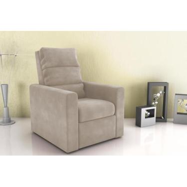 Imagem de Poltrona Reclinável MX14 Turin Veludo Cappuccino E434 - Matrix - LM DE