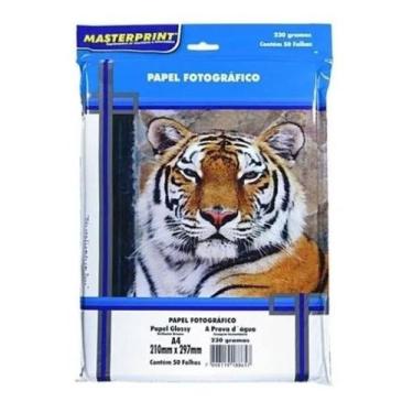 Imagem de Papel Fotográfico Glossy 230g 50 folhas Masterprint