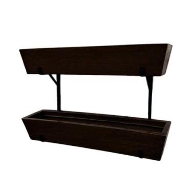 Imagem de 2 Vasos Plantar Jardim Vertical 75 cm Horta Temperos Floreira com supo