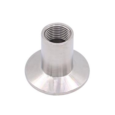 Imagem de DERNORD Encaixe de tubulação roscada fêmea sanitária para grampo TRI de 1,5 polegadas (virola OD 50,5 mm) (tamanho do cano: 1/2" NPT)