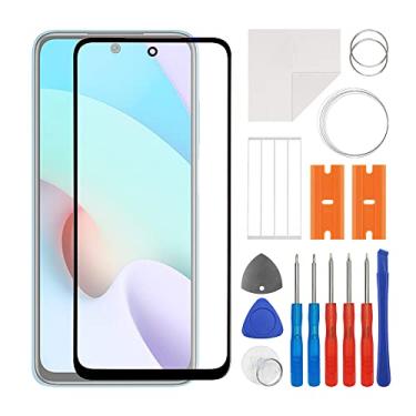 Imagem de SWARK Substituição de lente do painel externo de vidro frontal + OCA compatível com Redmi Note 10 (não serve para 5G) (sem tela LCD e digitalizador de toque) com kit de reparo