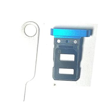 Imagem de Suporte de cartão SIM bandeja SD substituição de pino grátis para ASUS ROG Phone 5 ROG5 I005DA ZS673KS (azul)