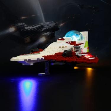 Imagem de Bourvill LED Lights Kit for Lego Star Wars OBI-Wan Kenobi’s Jedi Starfighter 75333 - Lights Set Compatible with Lego 75333 Set -Classic Version (Lights Kit Without Model)