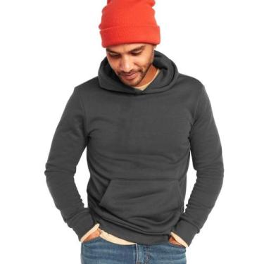 Imagem de Blusa de Moletom Masculina Com Capuz Blusa de Frio Slim Fitness Fashio