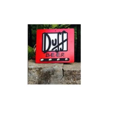 Imagem de Porta Chaves De Parede Relevo Porta Chaves Duff Beer - Casa Nobre