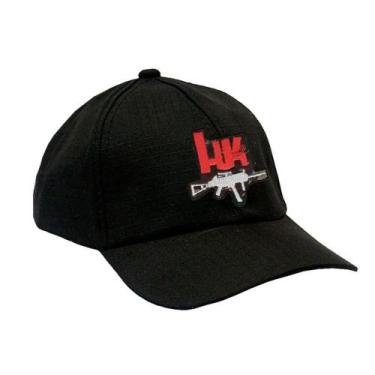 Imagem de Boné Militar Rip Stop com Patch Aplicado HK  Preta - Mundo do Militar