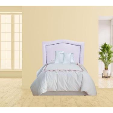 Imagem de Cabeceira Box Solteiro Curva Branca - Brilho'S Mellsolf