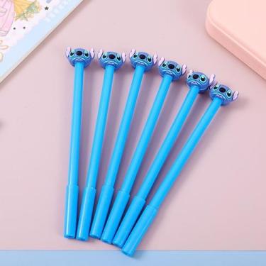 Imagem de Caneta em Gel Preta 0.5mm Stitch Personagem Disney Ponta Extra Fina Ki