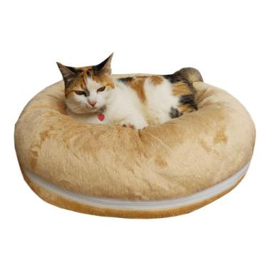 Imagem de Caminha Pet Pelúcia Fofinha Para Cachorros E Gatos -Emma Baby, CARAMEL
