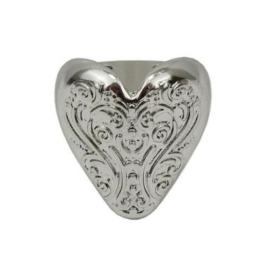 Imagem de Pezinho Metal Coração Pequeno 4 Peças Decoração Artesanato - Metallica