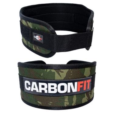 Imagem de Cinturão Musculação Academia CF CARBON CINTO - CARBONFIT, Verde, M