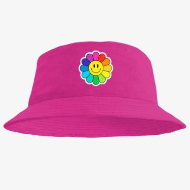 Imagem de Chapéu Bucket Hat Estampado Flor - MP Moda Masculina, Único, Pink
