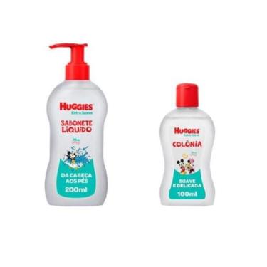 Imagem de Kit Huggies Disney Baby Extra Suave  Sabonete Líquido 200ml + Colônia 
