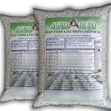 Imagem de Fertilizante 2Kg Map Granulado Adubo Fosfato Monoamónico - AGROADUBO
