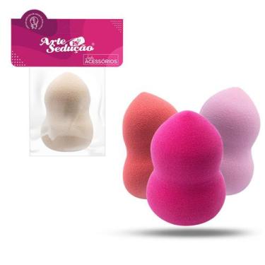 Imagem de Esponja Maquiagem Base Corretivo Pó Anatômica Corpinho 1 Und - Arte Se