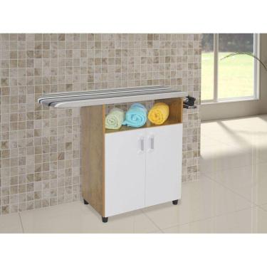 Imagem de Tábua de Passar Roupas com Organizador Carol Freijó/Off White